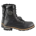 Milwaukee Leather Bototo de cuero negro