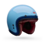 Casco Moto Calle Custom 500 Crate Azul Hielo Bell