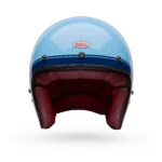 Casco Moto Calle Custom 500 Crate Azul Hielo Bell - Imagen 3