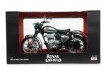 MOTO A ESCALA 1:12 NEW CLASSIC 350-2025 EMERALD CHROME - Imagen 2