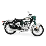 MOTO A ESCALA 1:12 NEW CLASSIC 350-2025 EMERALD CHROME - Imagen 4