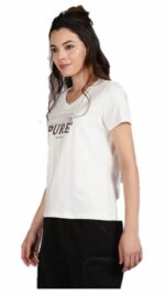 ROYAL ENFIELD CAMISETA RIDE PURE PARA MUJER BLANCA - Imagen 3
