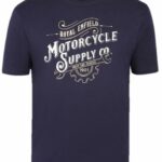ROYAL ENFIELD CAMISETA MOTORCYCLE SUPPLY CO. AZUL