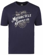 ROYAL ENFIELD CAMISETA MOTORCYCLE SUPPLY CO. AZUL