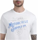 ROYAL ENFIELD CAMISETA MOTORCYCLE SUPPLY CO. BLANCA