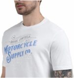 ROYAL ENFIELD CAMISETA MOTORCYCLE SUPPLY CO. BLANCA - Imagen 3