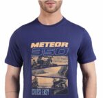 ROYAL ENFIELD CAMISETA METEOR 350 AZUL - Imagen 3
