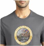 ROYAL ENFIELD CAMISETA COURAGE & FORTITUDE GRIS OSCURO - Imagen 3
