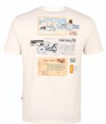 ROYAL ENFIELD POLERA POSTCARDS BLANCO - Imagen 2