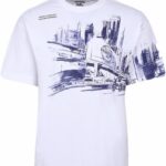 ROYAL ENFIELD POLERA CON ESTAMPADO GRAFICO CITYSCAPE
